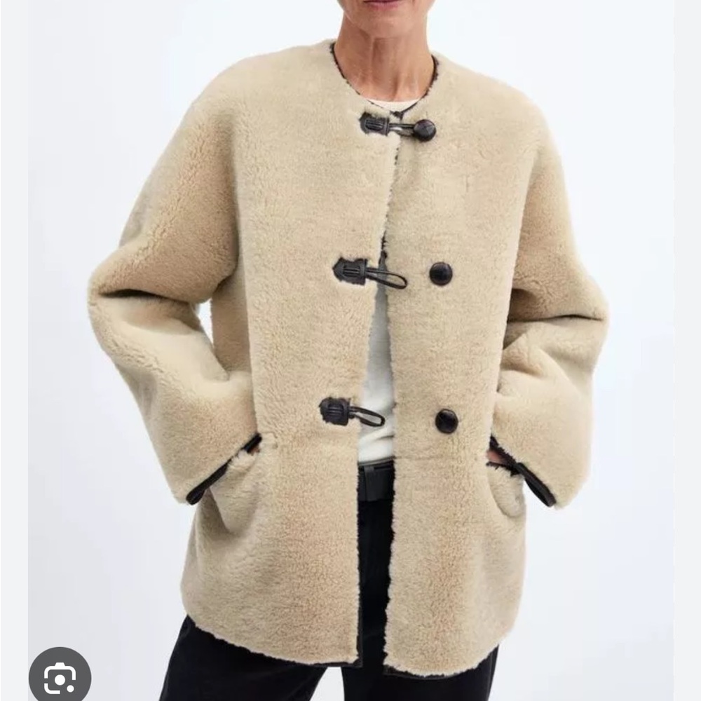 Mango Shearling Jacket - Picture 2 of 2